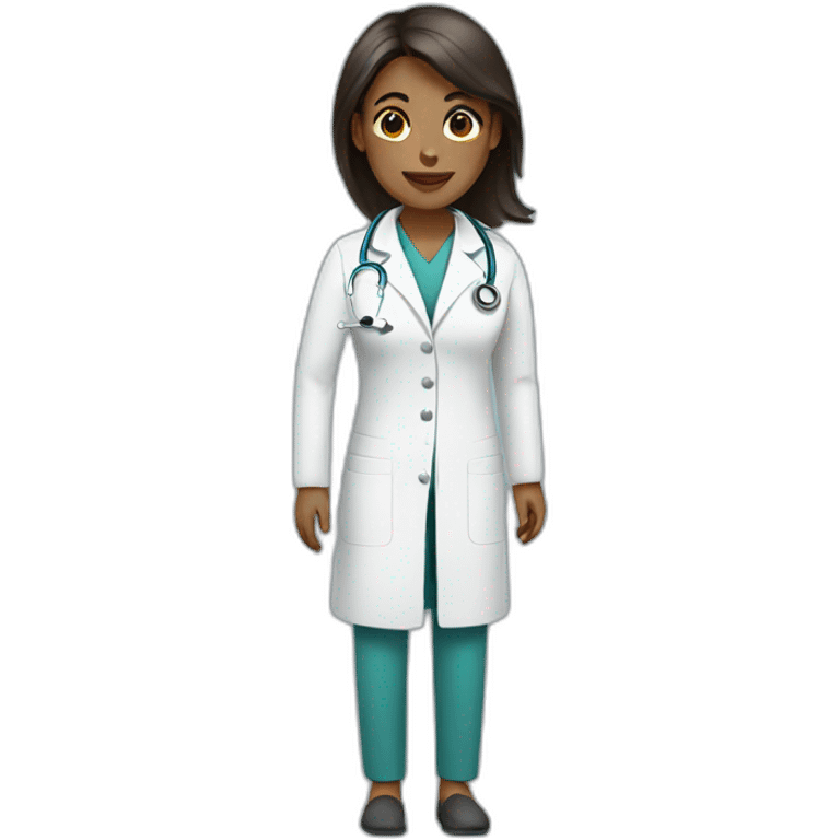 Female doctors treat patients emoji