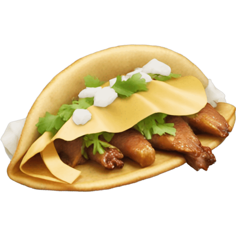 Peking duck taco emoji