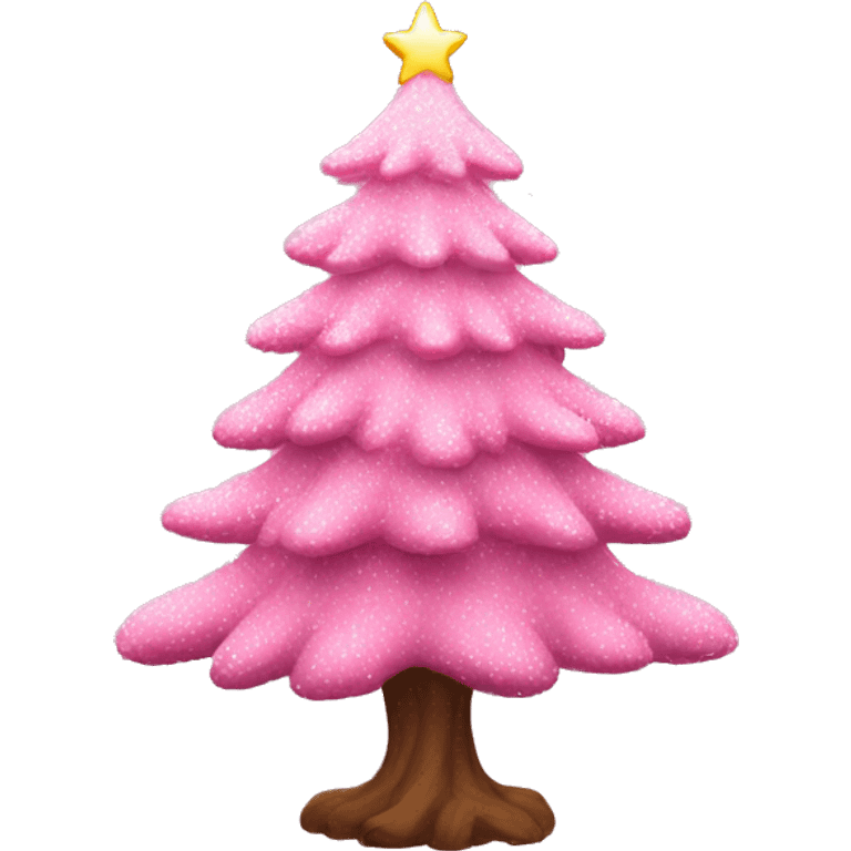 a aesthetic pink christmas tree emoji