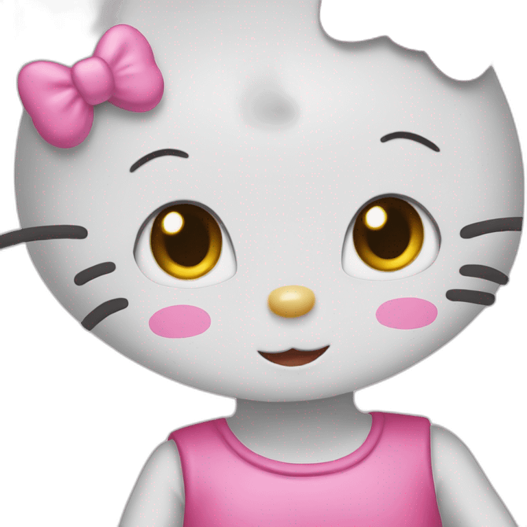 hello kitty in human emoji