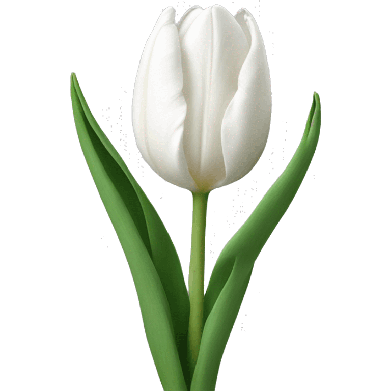 White tulips emoji