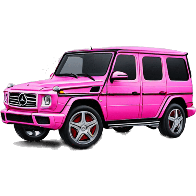 Pink Mercedes g wagon  emoji