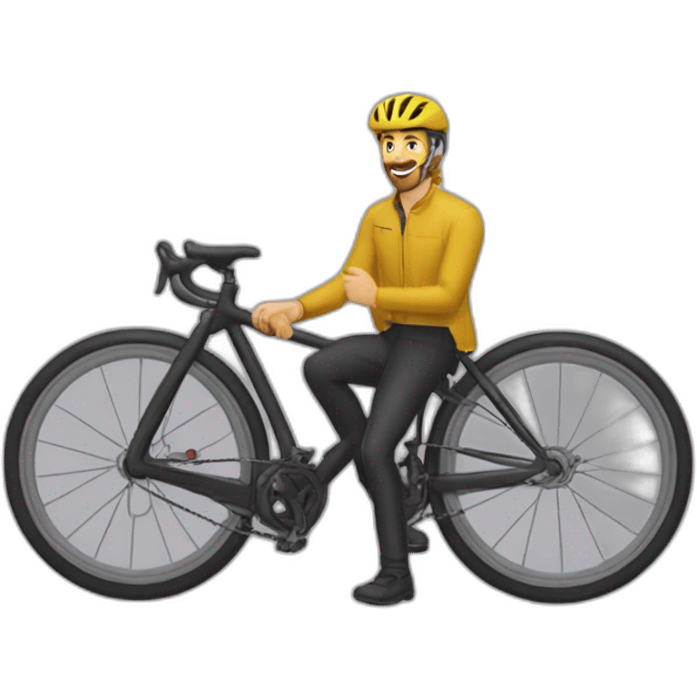 Laurent Aromatario qui fait du vélo emoji