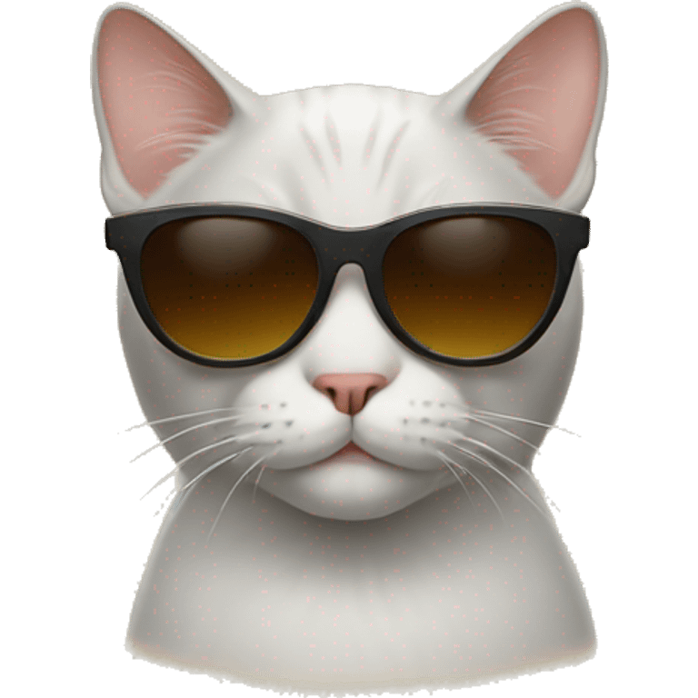 Cat wearing sunglasses  emoji