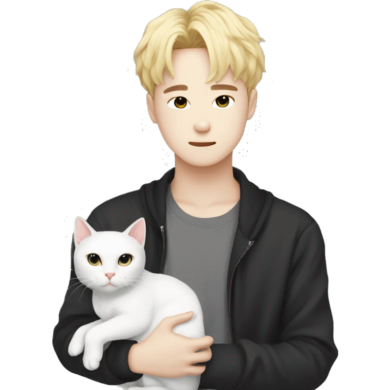 Cat with yoongi  emoji