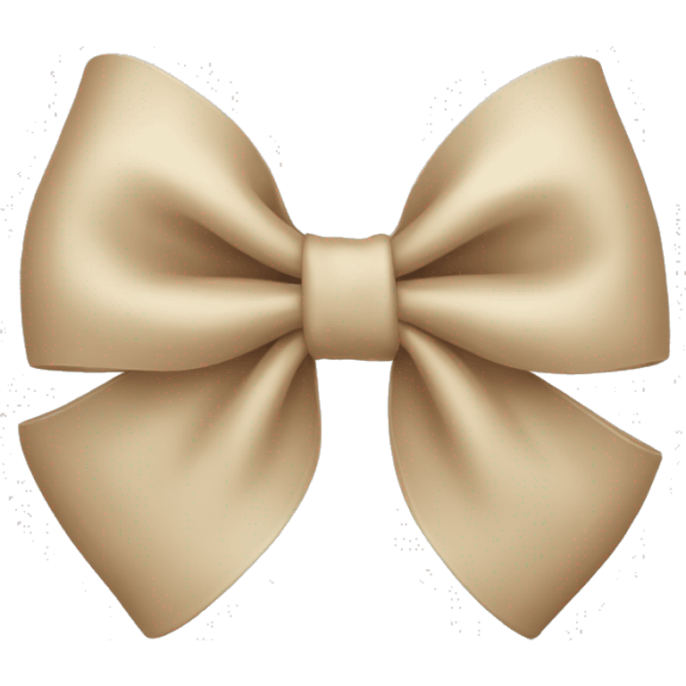 beige bow emoji