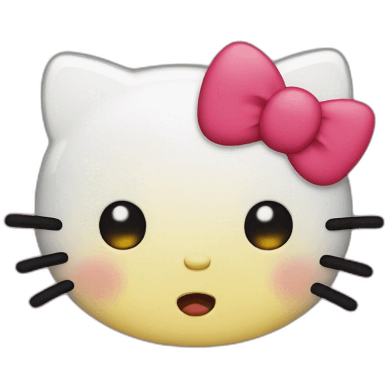 Hello kitty crying emoji