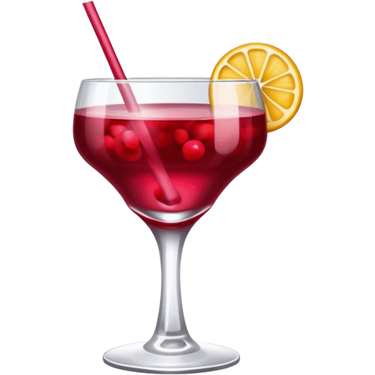 Christmas cranberry cocktail  emoji