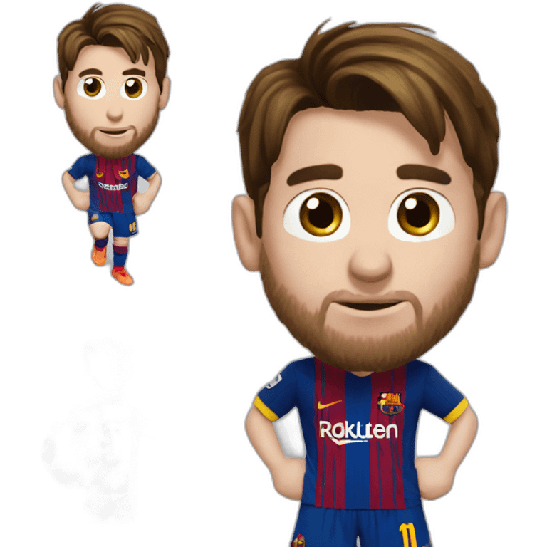 Messi tres estrellas  emoji