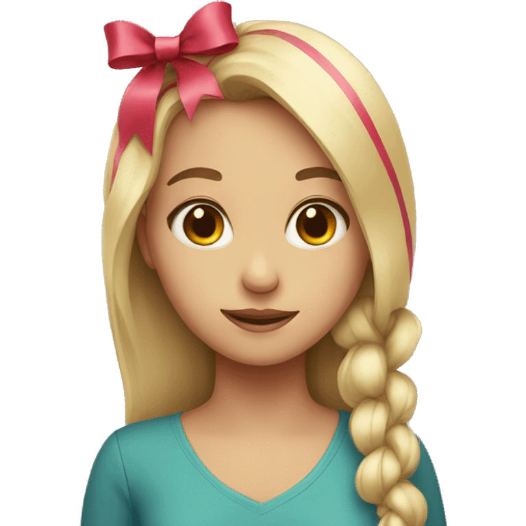 girl with ribbon emoji