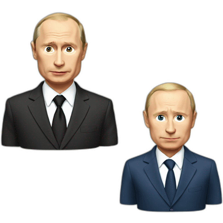 Putin with apple emoji