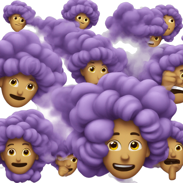 purple smoke billowy emoji