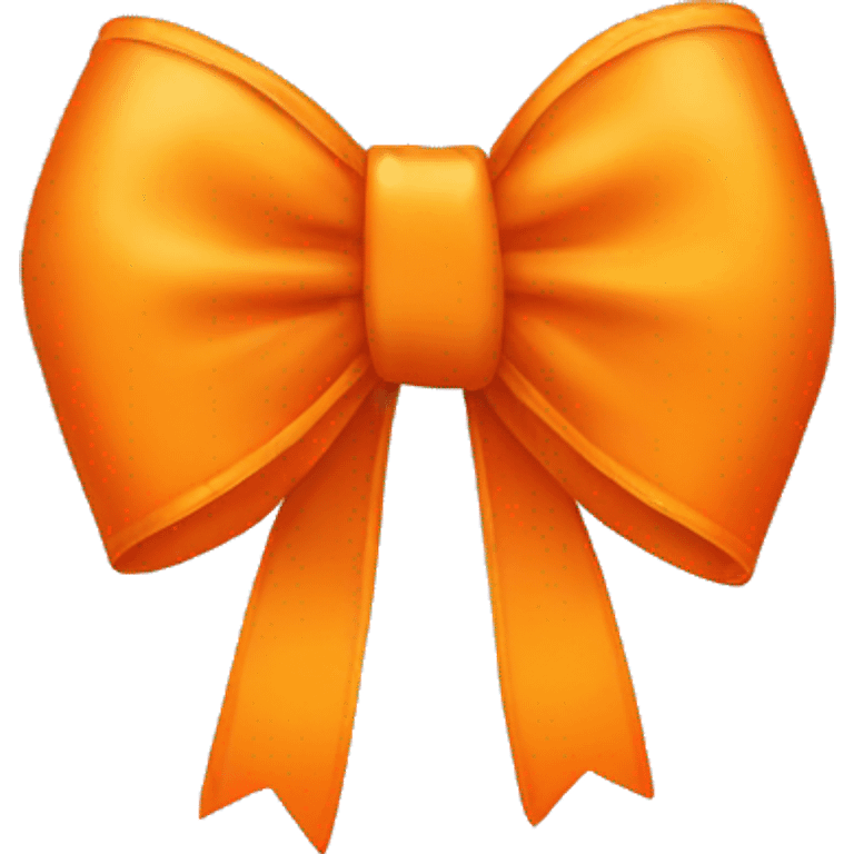 Orange bow  emoji