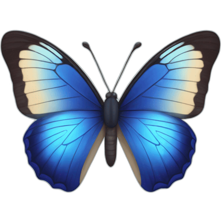 Blue butterfly with triangle  emoji