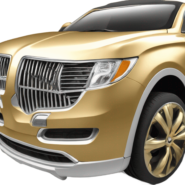 Gold Lincoln Nautilus SUV emoji