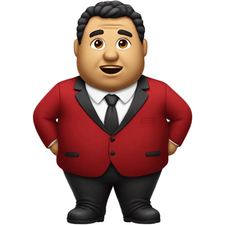 fat business man in red velvet suit emoji