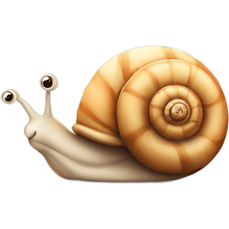 Bored cartoon snail emoji