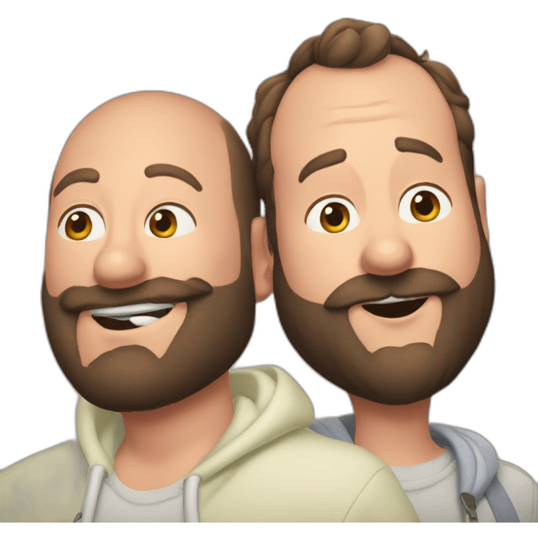 tom segura kissing bert kreischer emoji