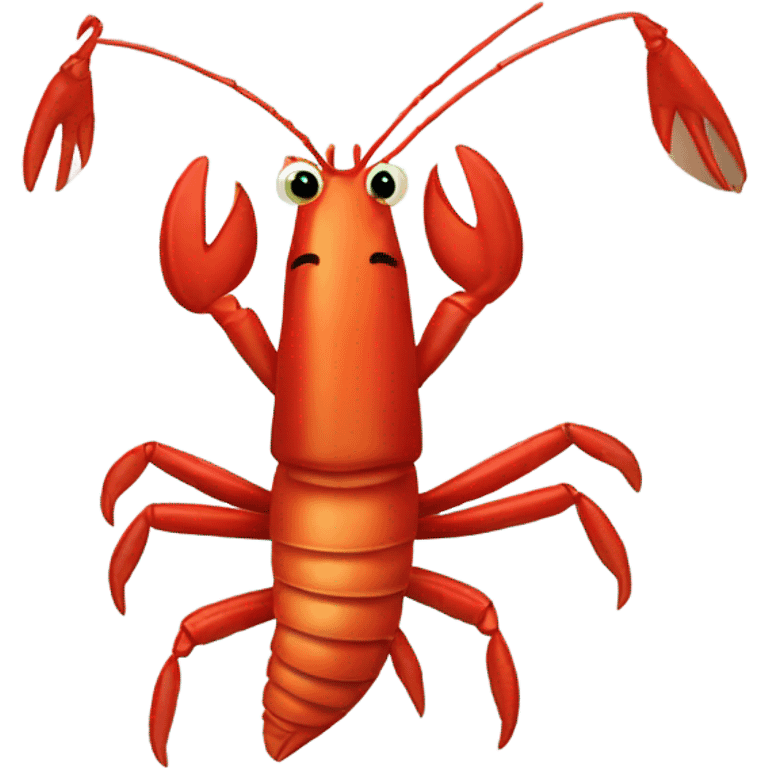 Singing crayfish emoji