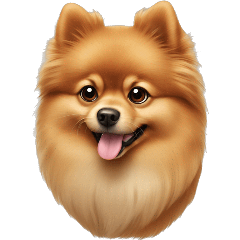 Pomeranian shpitz red cute fluffy  emoji