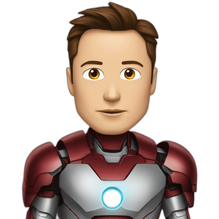 elon musk in iron man suit emoji