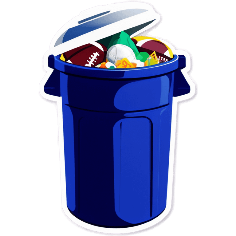 NCAA football garbage can emoji