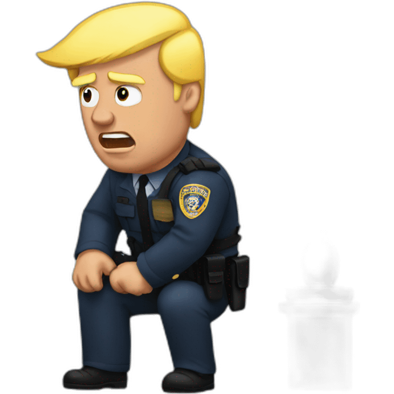 trump-getting-arrested emoji