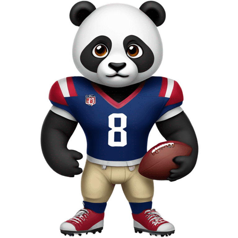 Panda wearing Washington Football jersey emoji