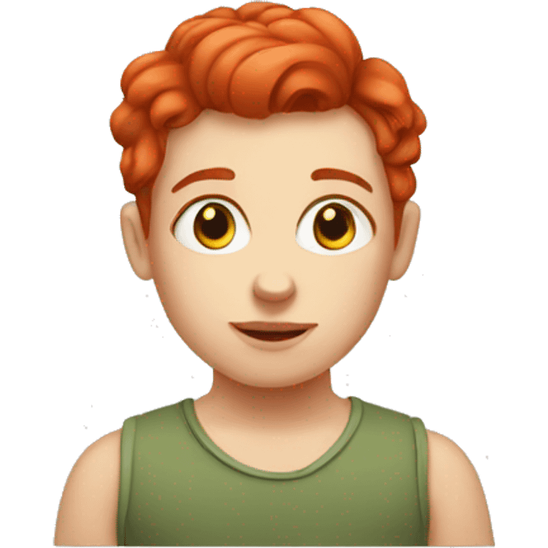 Orphan red head emoji