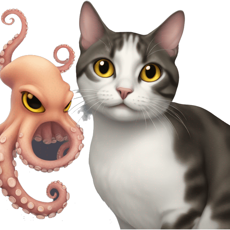 cat+ octopus   emoji