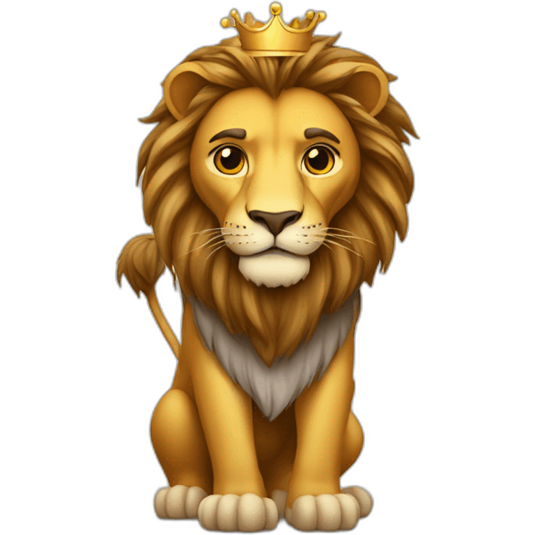 Lion with king emoji