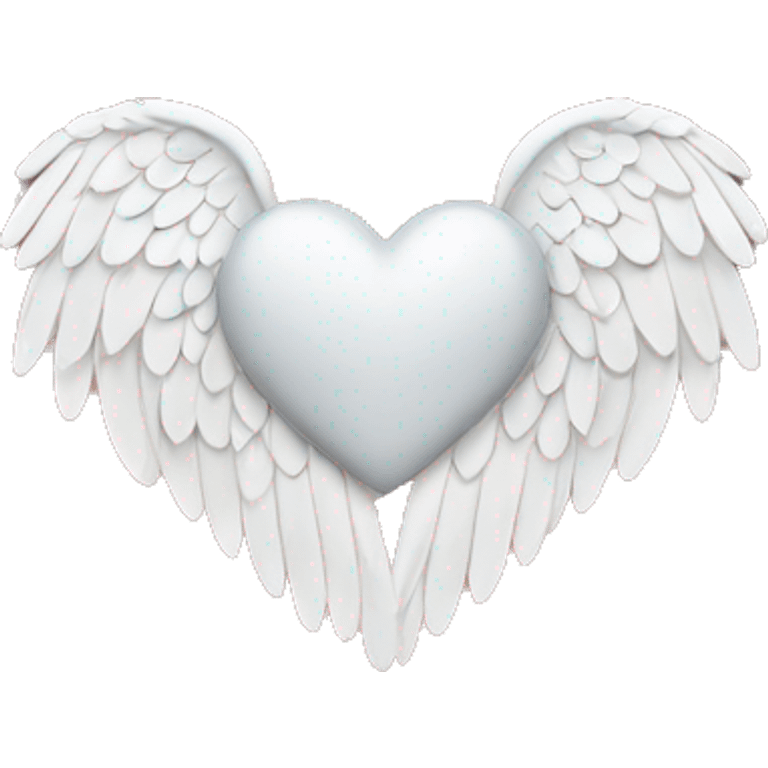 A heart with angel wings emoji