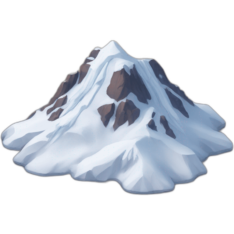 mountain with snow emoji