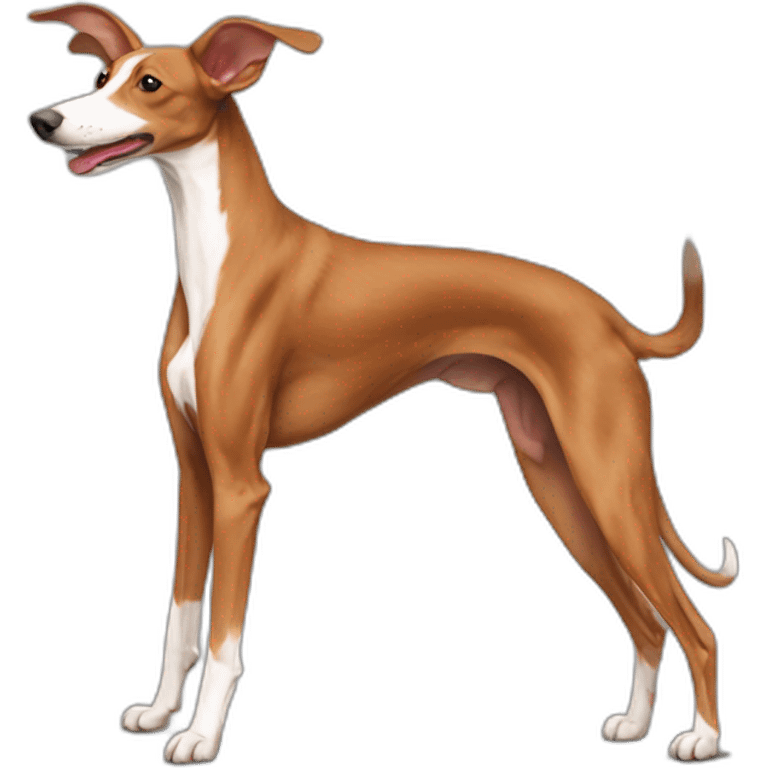 podenco andaluz marron saltando emoji