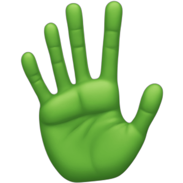 green hand -1 emoji