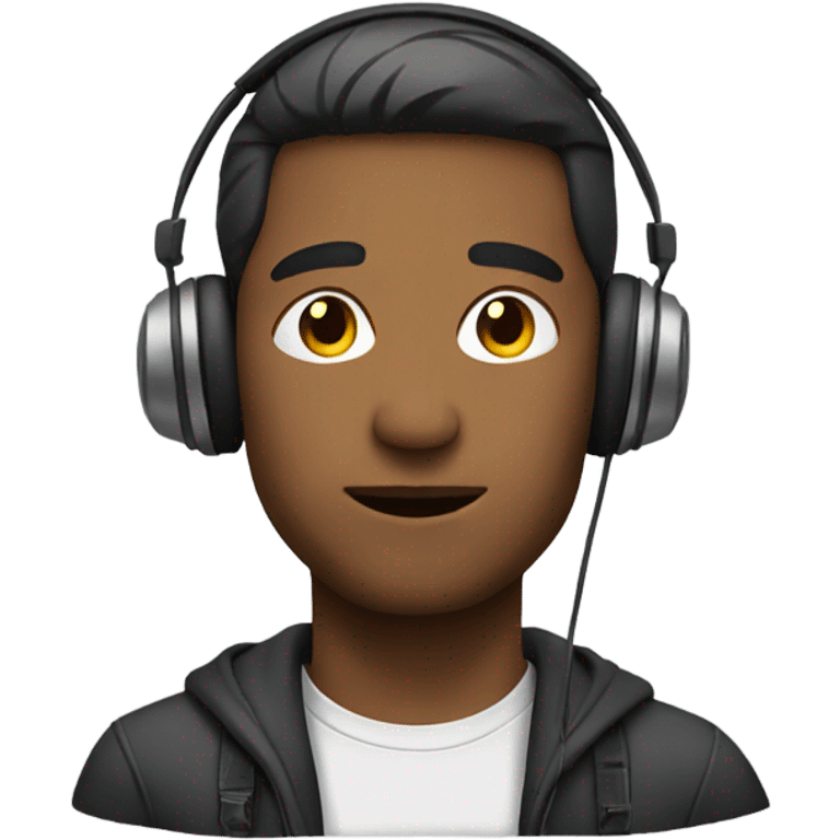 man with headphones emoji