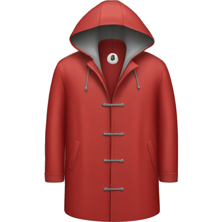 Red raincoat emoji