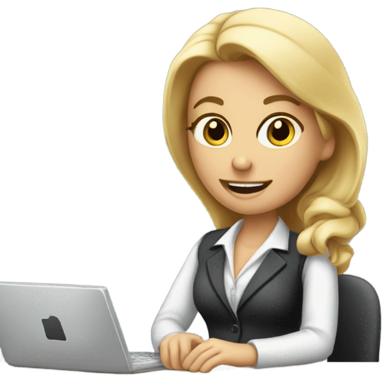 Blonde receptionist emoji