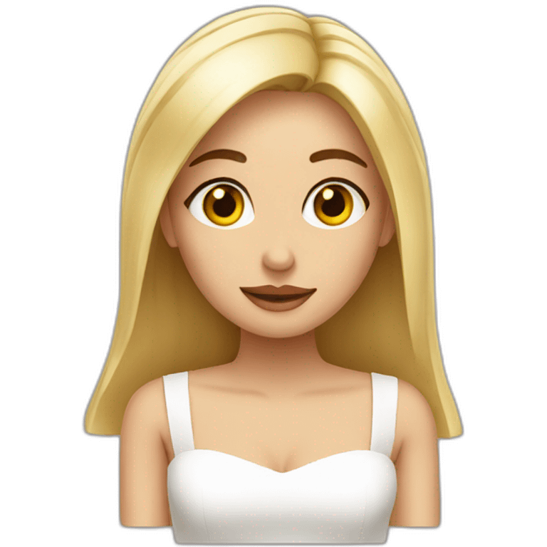 novia rubia emoji