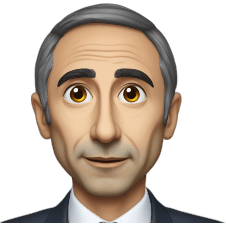 Eric zemmour qui fait un doigt d’honneur emoji