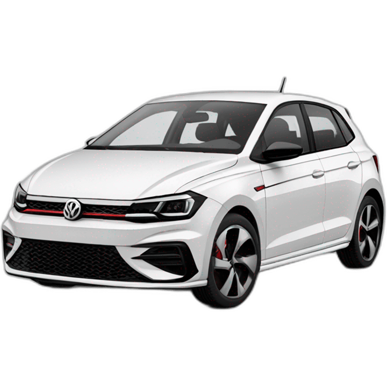 volkswagen polo 2019 gti white emoji