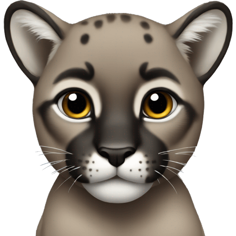 black puma cute  emoji