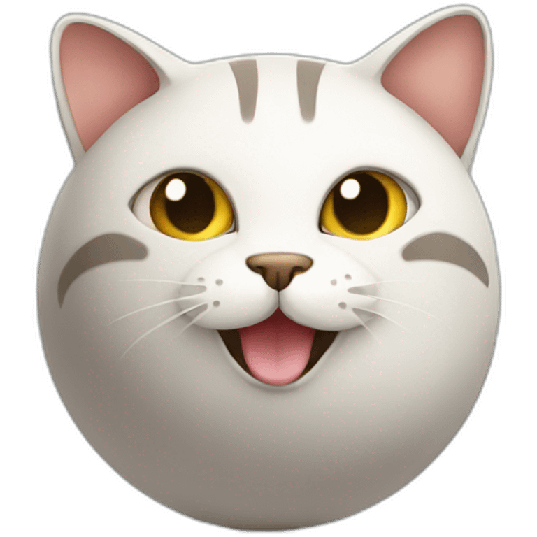 cat with a ball emoji