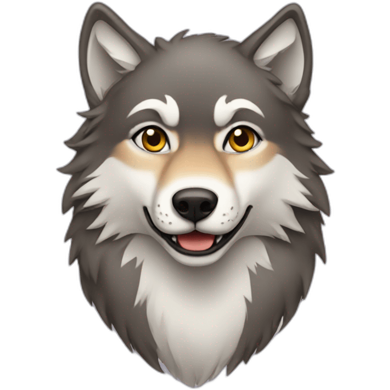 Female wolf  emoji