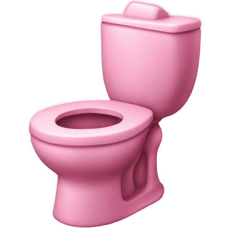 Pink glitter toilet with roses  emoji