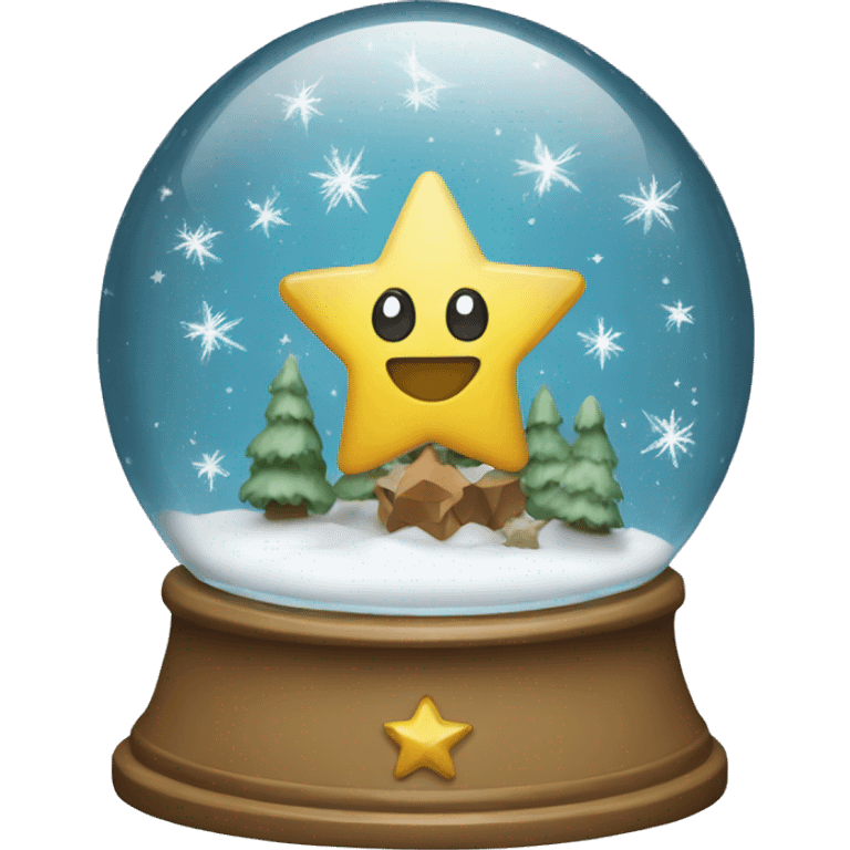 Star snow globe emoji