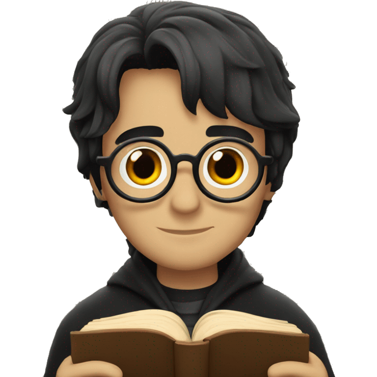 Harry Potter reading emoji