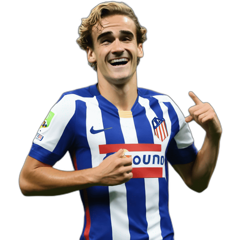 Griezmann qui célèbre emoji