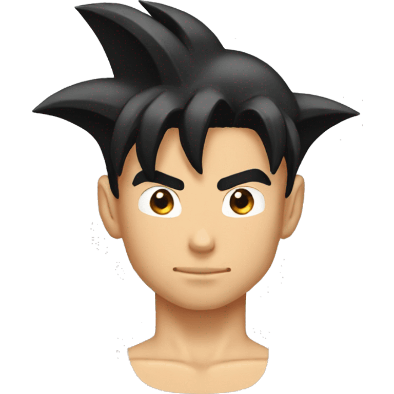 goku emoji head black hair emoji