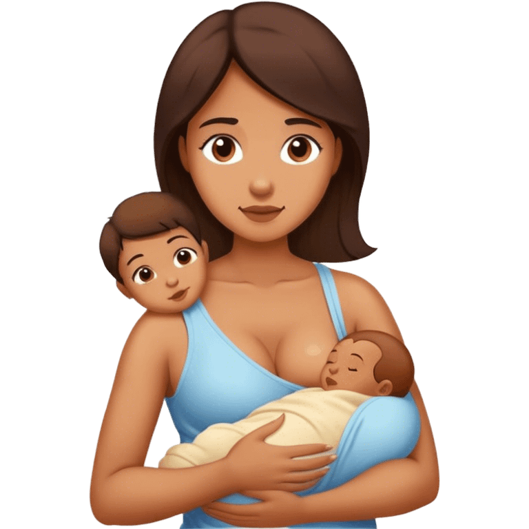 Woman breastfeeding emoji